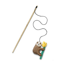 Load image into Gallery viewer, Green & Wilds Cat Teaser Toy With Catnip