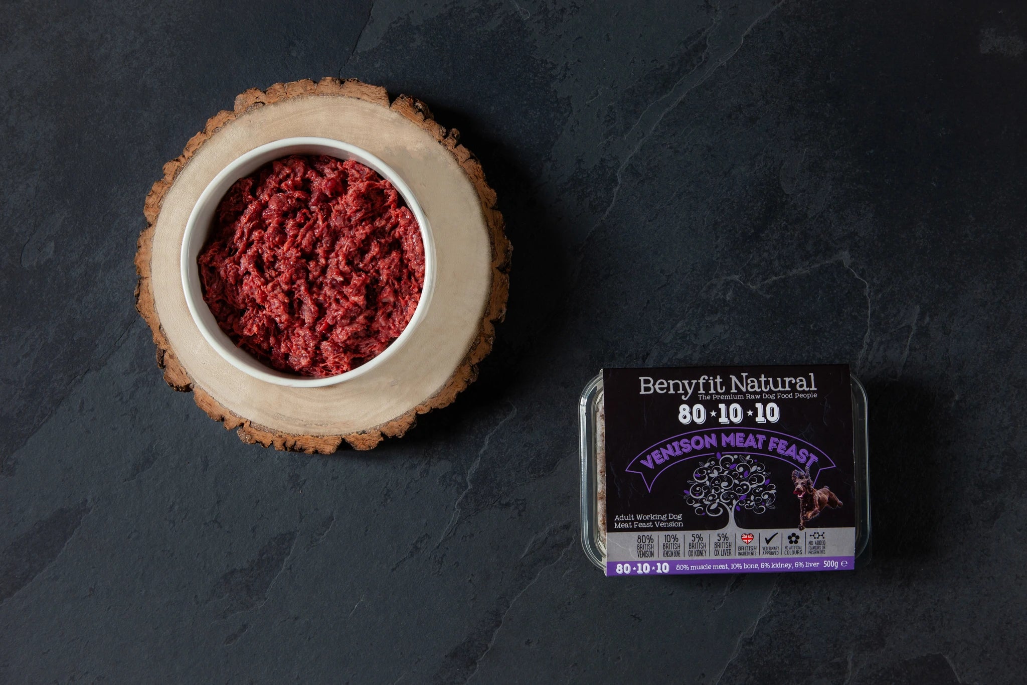BN 80 10 10 Venison Meat Feast Adult Raw Working Dog Food Perfectly Pawsome