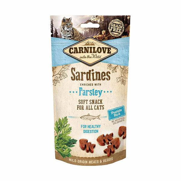 Carnilove Sardine with Parsley Semi Moist Treats 50g