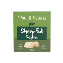 Load image into Gallery viewer, Pure &amp; Natural Sheep Fat Softies Natural 80pcs 265gm
