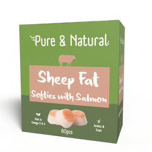 Load image into Gallery viewer, Pure &amp; Natural Sheep Fat Softies Salmon 80pcs 265gm

