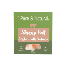 Load image into Gallery viewer, Pure &amp; Natural Sheep Fat Softies Salmon 80pcs 265gm
