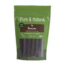 Load image into Gallery viewer, Pure &amp; Natural Venison Single Protein Gourmet Sausages
