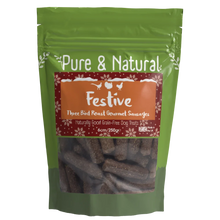 Load image into Gallery viewer, Pure &amp; Natural Festive 3 Bird Roast Gourmet Sausages
