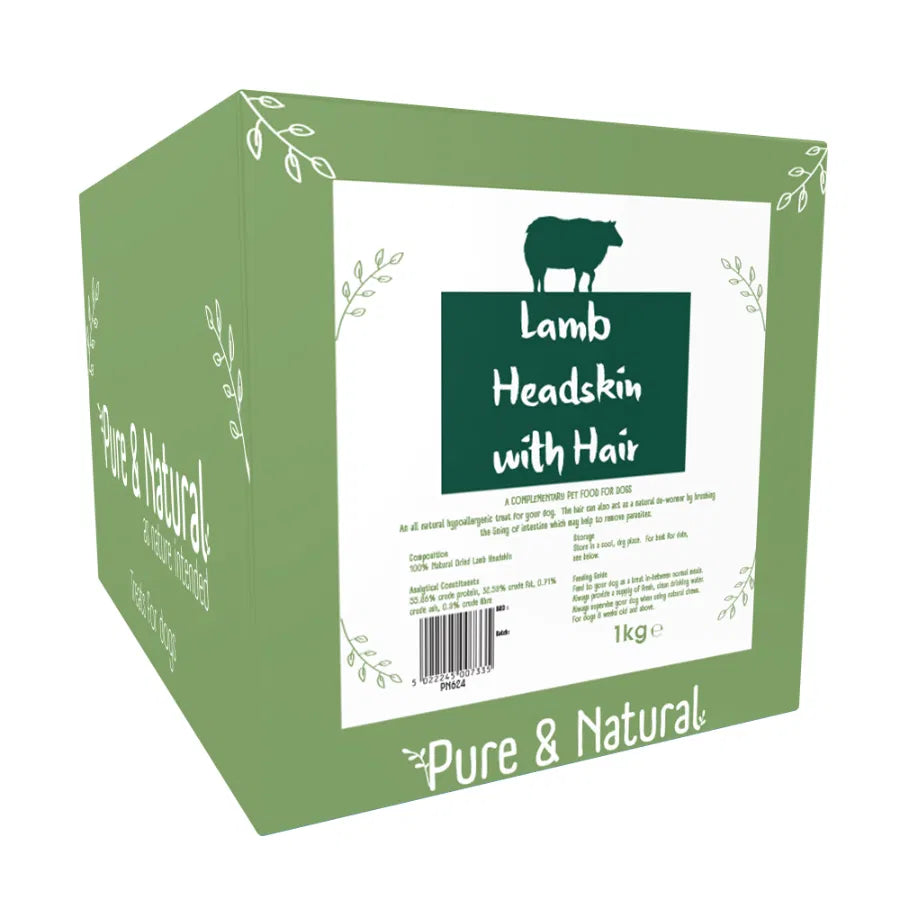 Lamb Headskin With Hair 1kg