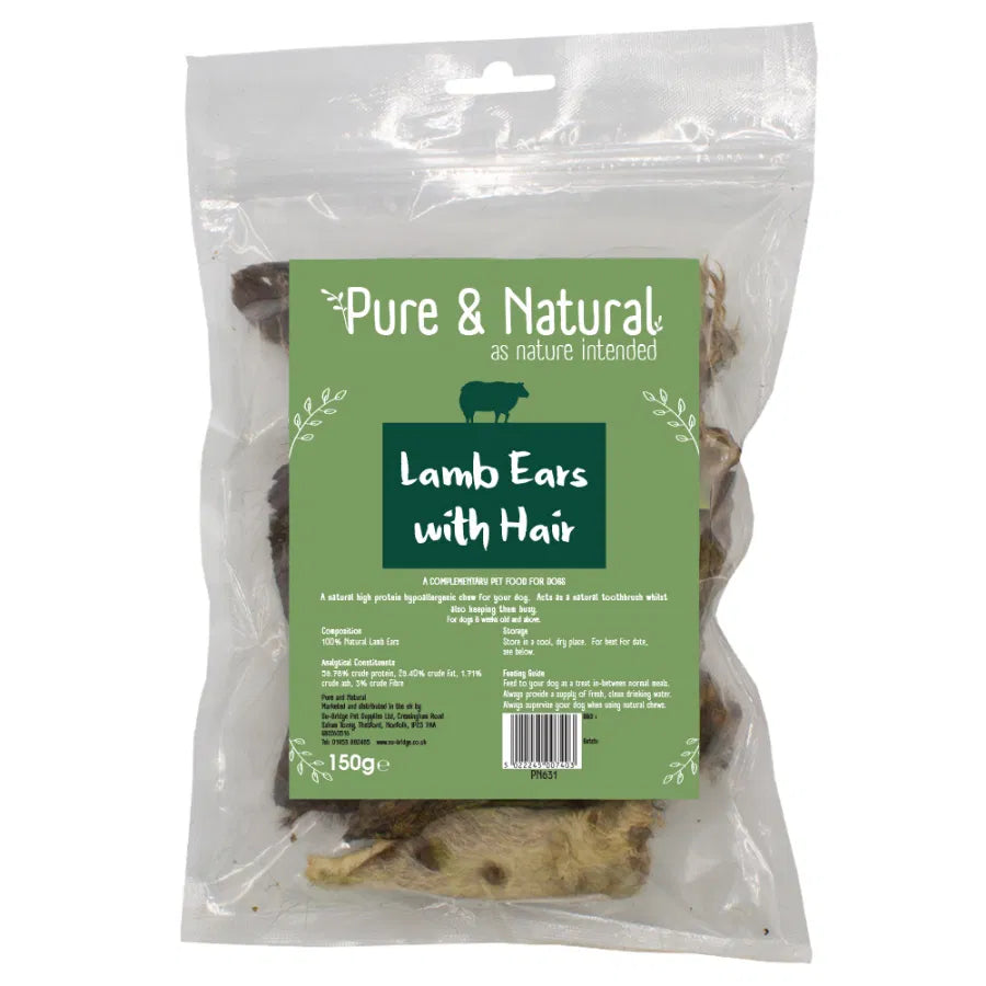 Lamb Ears With Hair 1kg