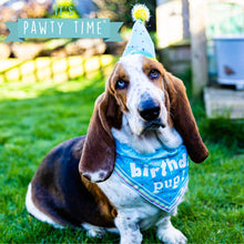 Load image into Gallery viewer, ITS MY BIRTHDAY HAT &amp; BANDANA BLUE
