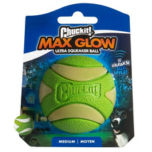 Load image into Gallery viewer, Chuckit! Max Glow Ultra Squeaker 1Pk Medium 6.3cm
