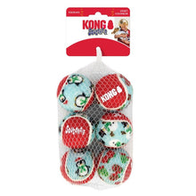 Load image into Gallery viewer, KONG Holiday SqueakAir Dog Toy Balls - 6 pack
