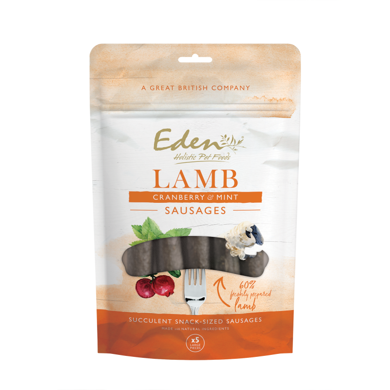 Eden Lamb, Cranberry & Mint Sausages 5pc