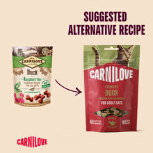 Load image into Gallery viewer, NEW DUCK WITH RASPBERRIES CRUNCHY CAT TREATS

