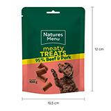 Load image into Gallery viewer, Meaty Treats Beef &amp; Pork 100g
