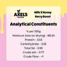 Load image into Gallery viewer, Axels Elixir Milk &amp; Honey Berry Boost
