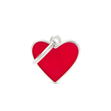 Load image into Gallery viewer, Basic Handmade Small Red Heart ID Tag
