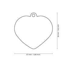 Load image into Gallery viewer, Rainbow Big Heart ID Tag
