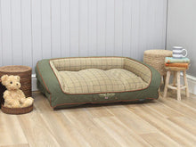 Load image into Gallery viewer, Country Dog Sofa Bed - Olive Green, Medium
