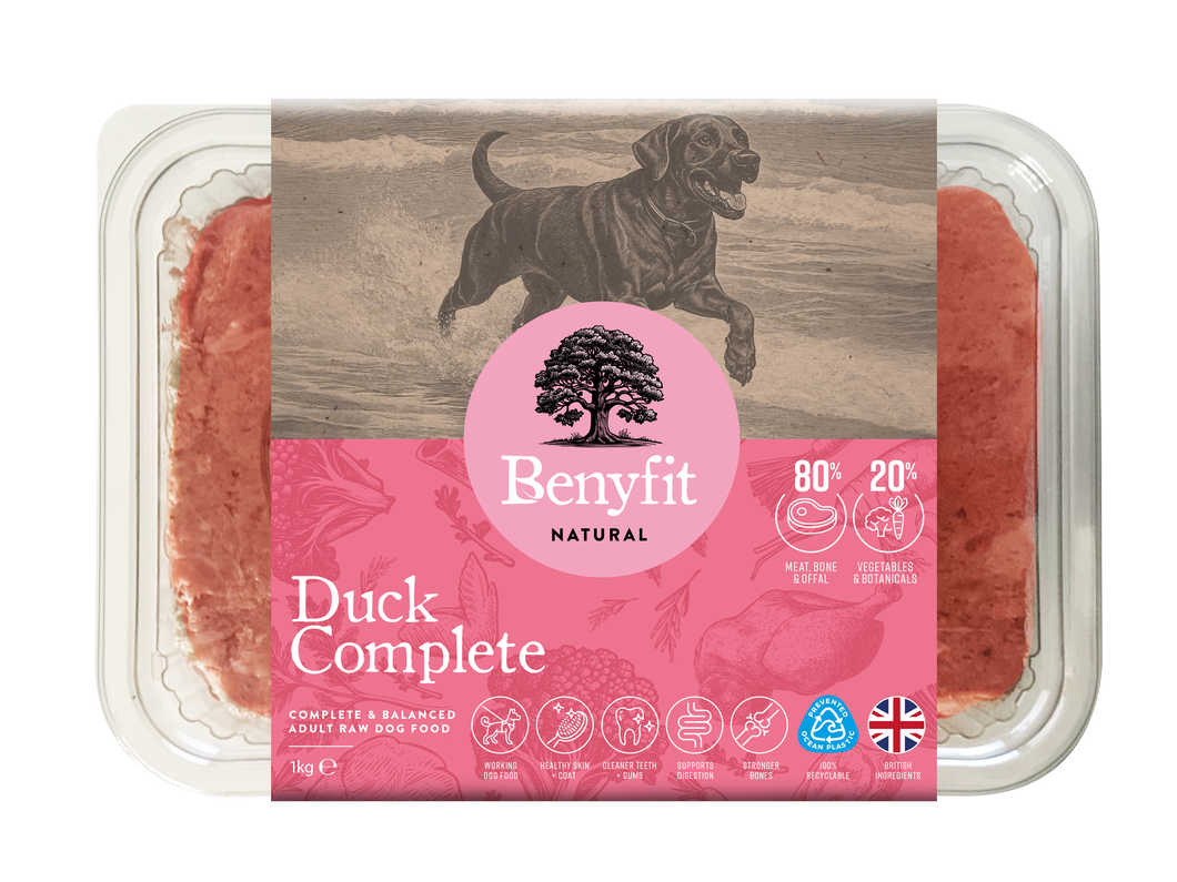 Duck Complete Raw Working Dog Food 1kg