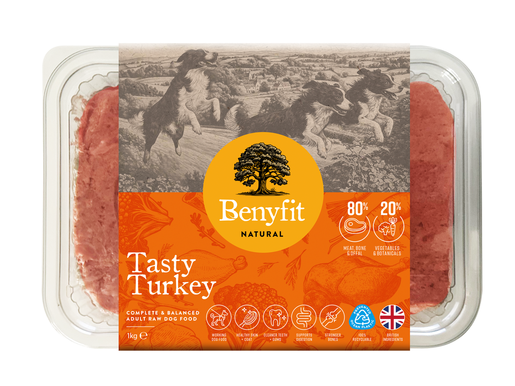 Tasty Turkey Complete Raw Working Dog Food