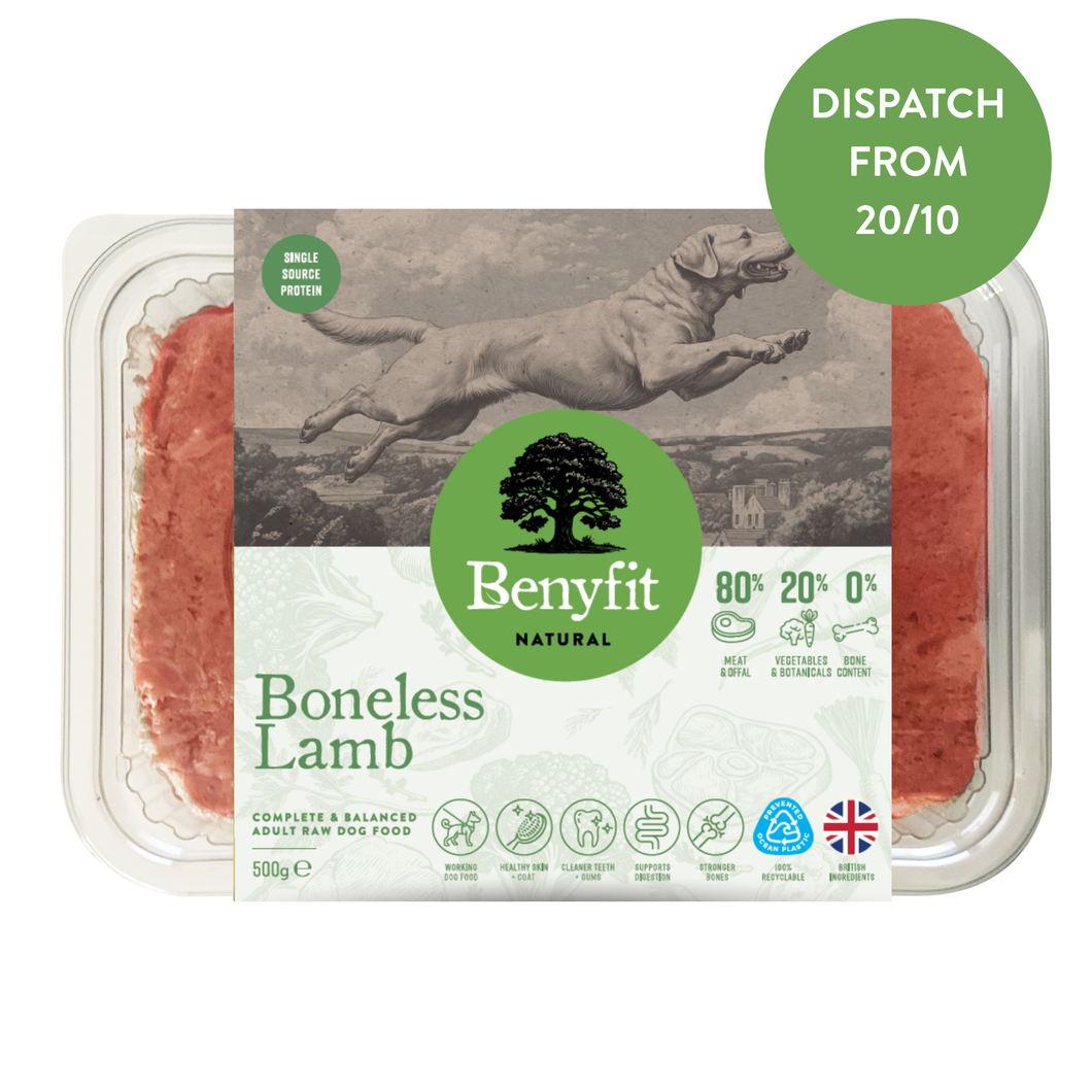 Boneless Lamb Raw Working Dog Food 1kg