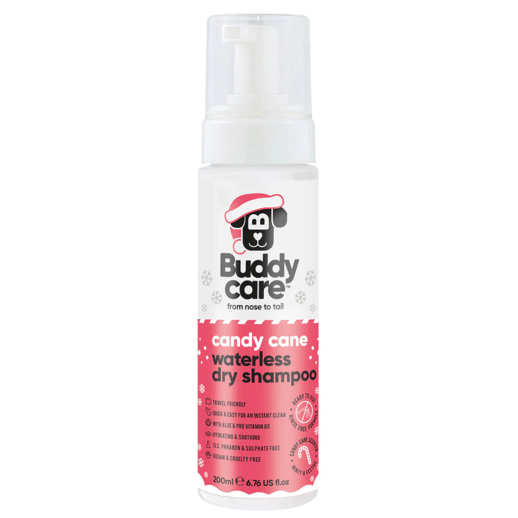 Candy Cane Waterless Dry Dog Shampoo 200ml