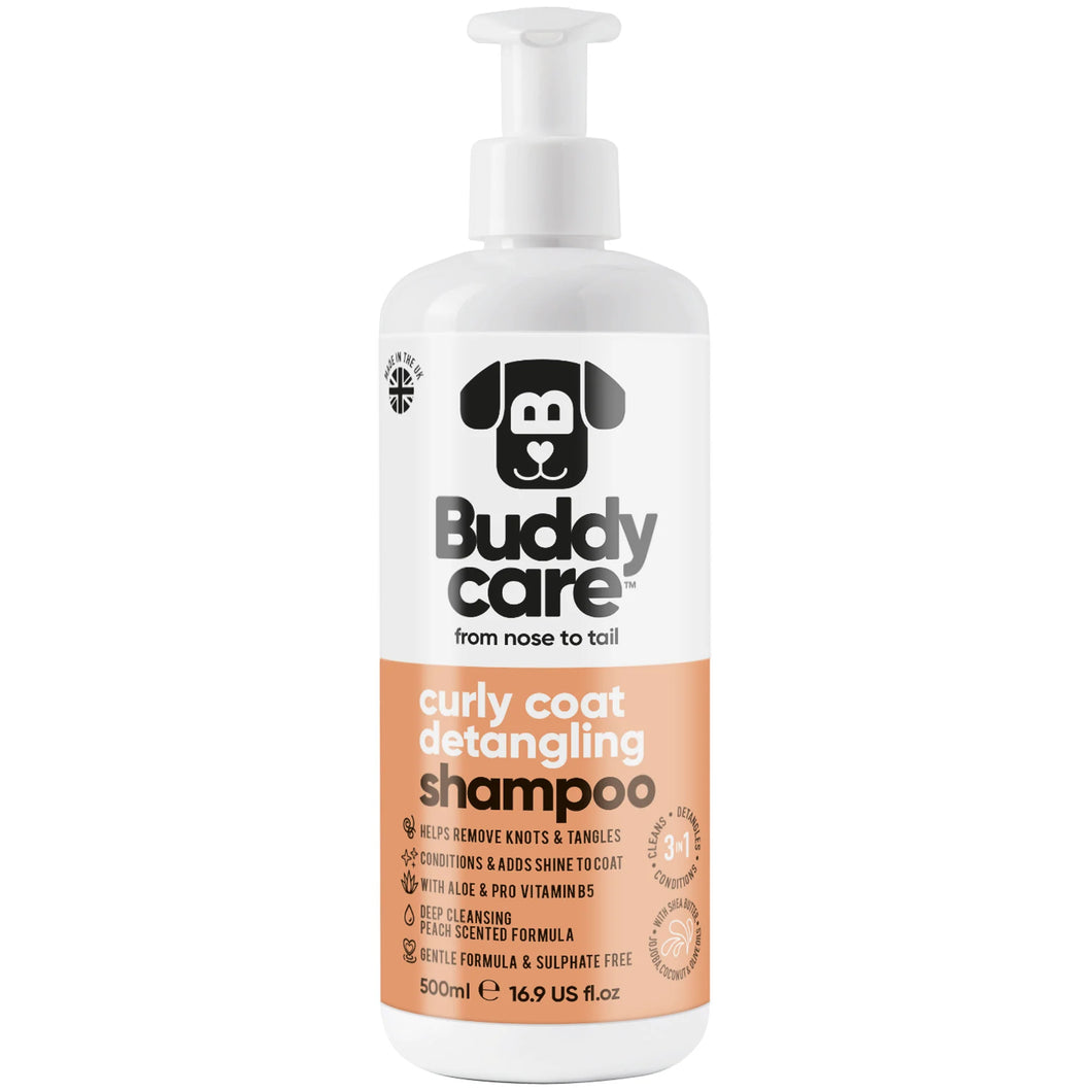 Curly Coat Detangling 3in1 Peach Dog Shampoo 500ml