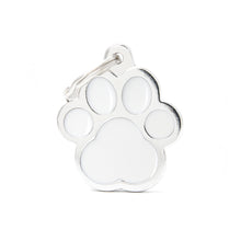 Load image into Gallery viewer, Classic Big White Paw ID Tag
