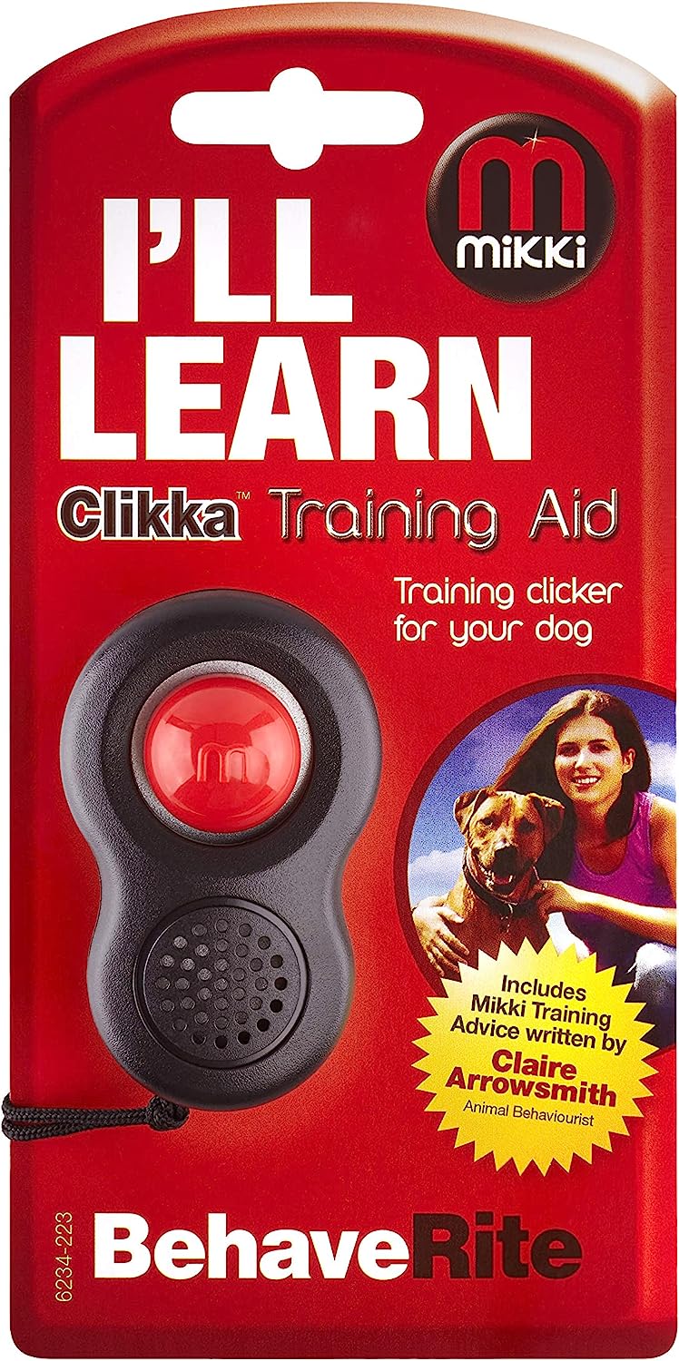 Mikki Clikka Dog Clicker - for Dog Obedience and Recall Clicker Training