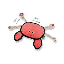 Load image into Gallery viewer, Beco Plush Crab Dog Toy

