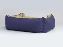 Load image into Gallery viewer, Country Orthopaedic Walled Dog Bed - Midnight Blue, Large
