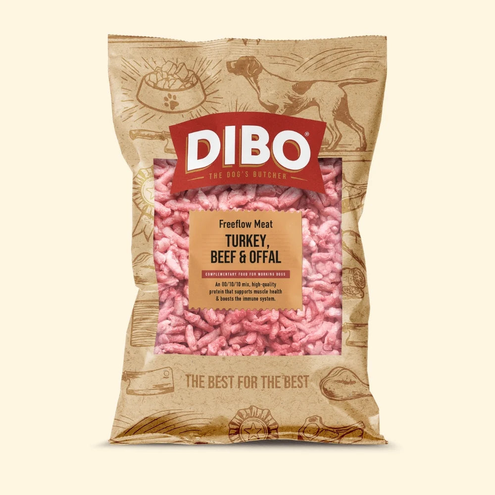 DIBO 80/10/10 Turkey Beef Offal 1kg