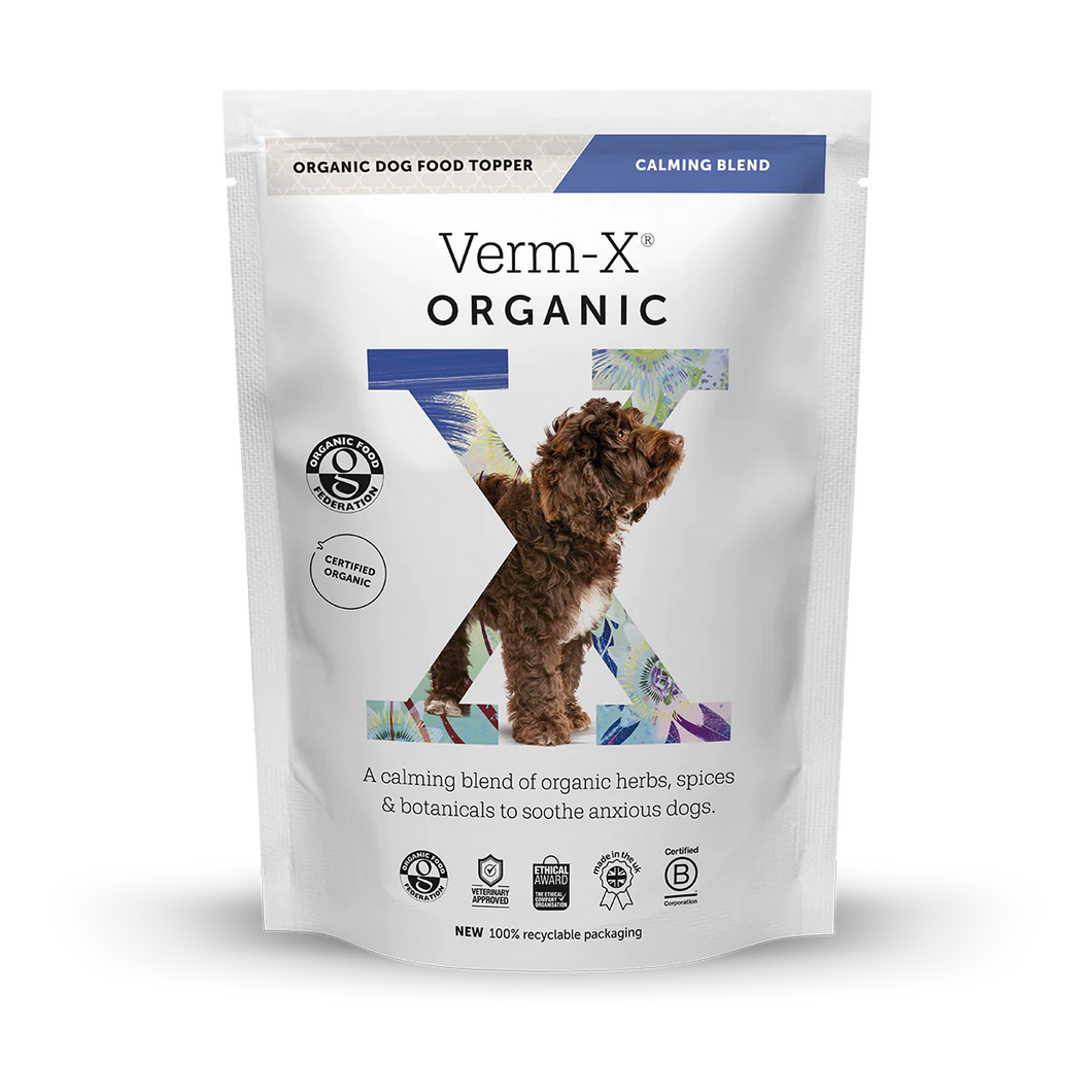 Verm-X Organic Dog Food Topper: Calming Blend 150g
