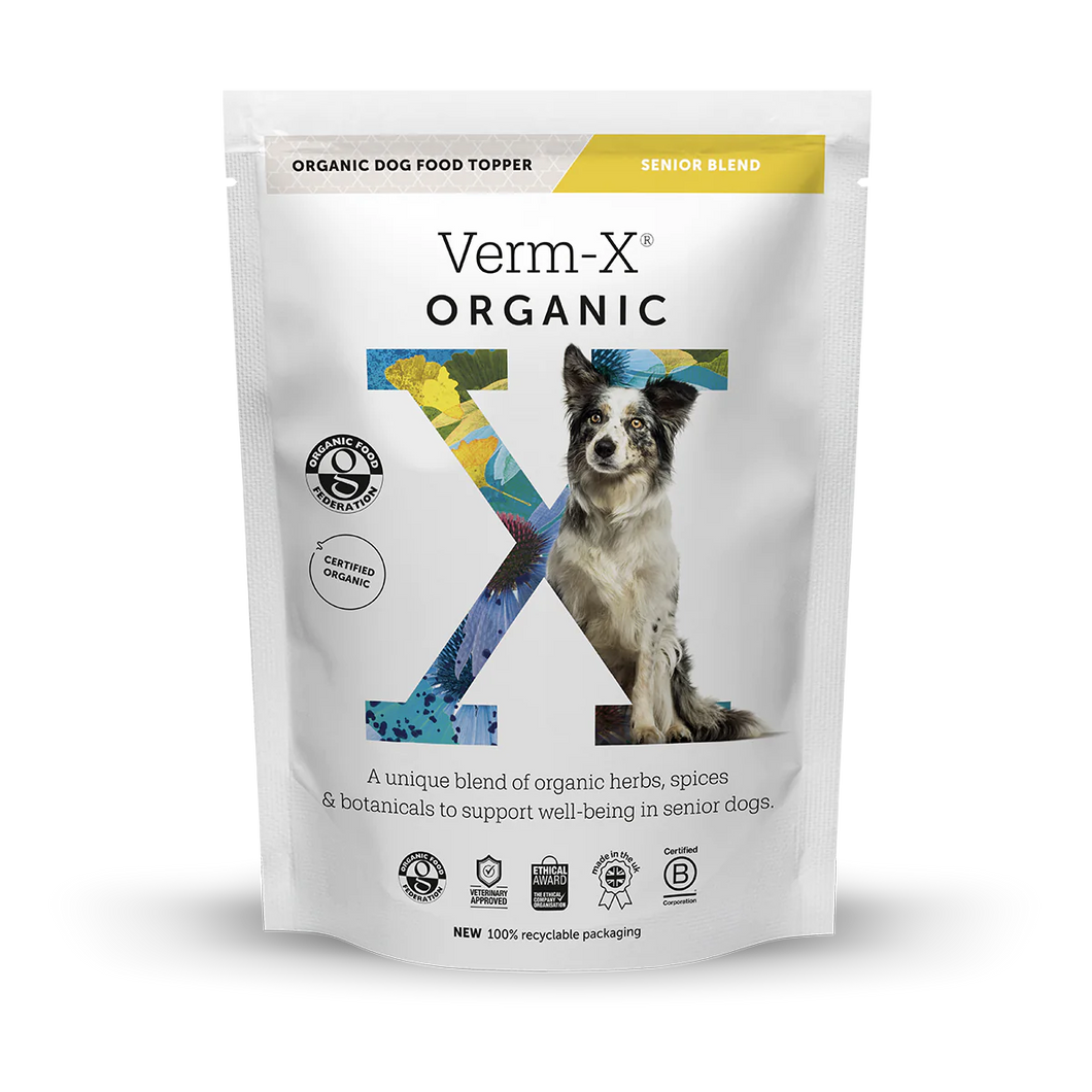 Verm-X Organic Dog Food Topper: Senior Blend 180g