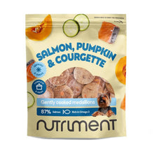 Load image into Gallery viewer, Nutriment Salmon, Pumpkin &amp; Courette Gently Cooked Medallions 800g
