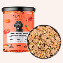 Load image into Gallery viewer, Beef with Sweet potato, Apple and Broccoli 400g
