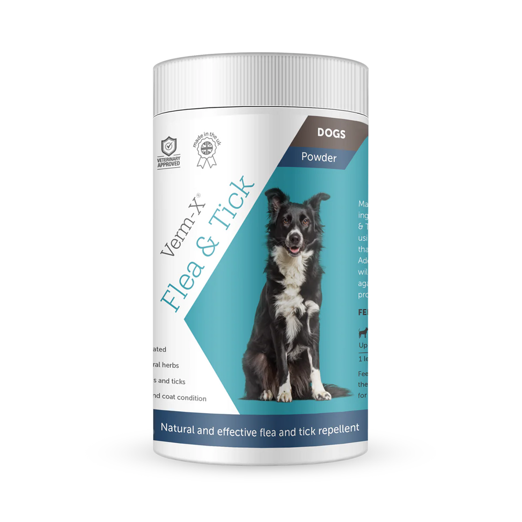 Verm-X Flea & Tick Powder for Dogs 70g