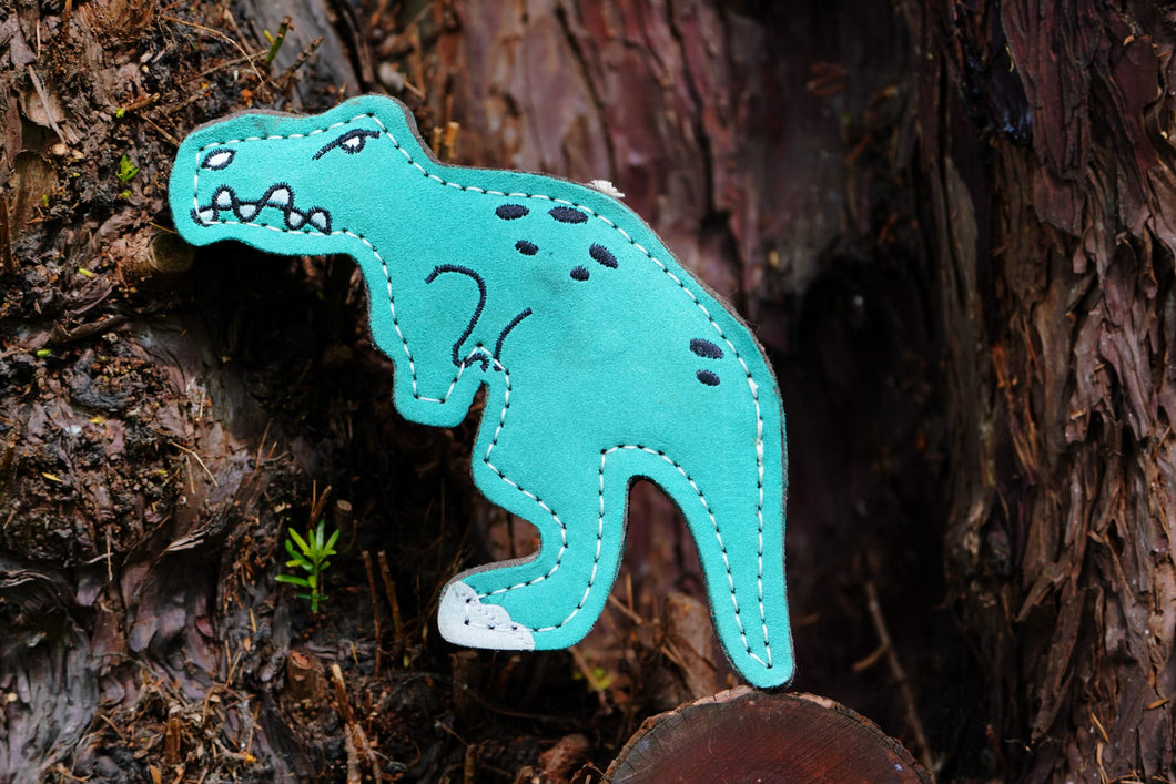 Terry T-Rex Dinosaur shaped Tough Eco Dog Toy
