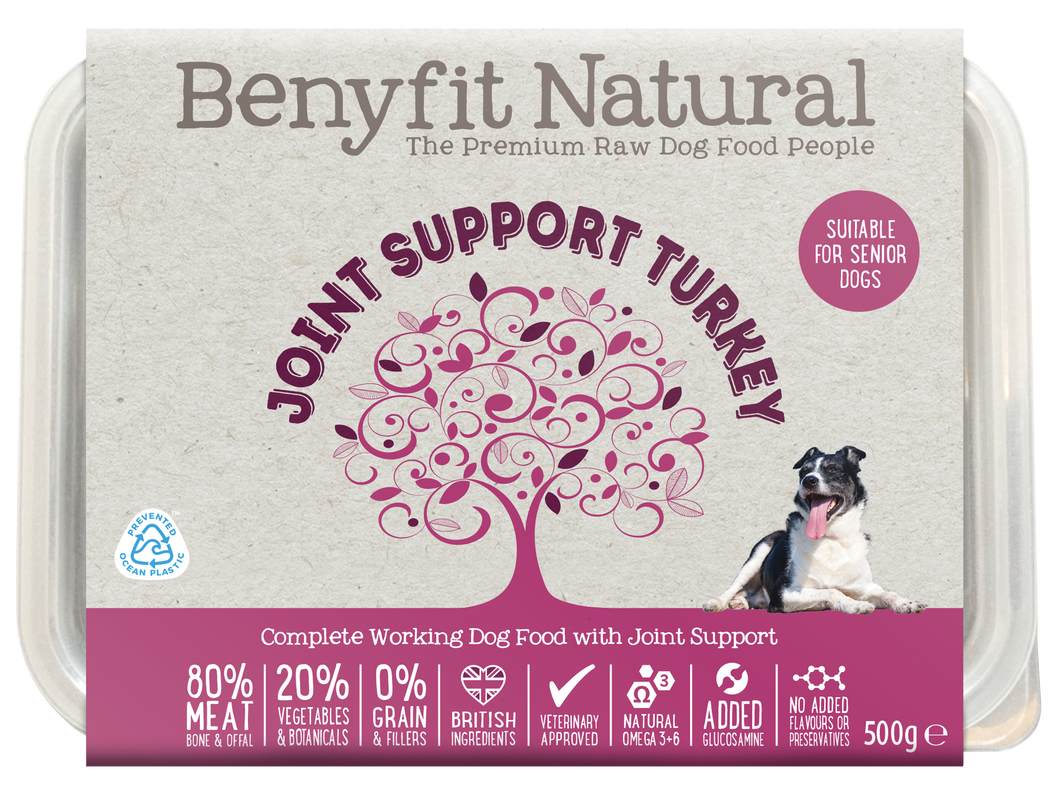 Joint Support Turkey Complete Raw Working Dog Food