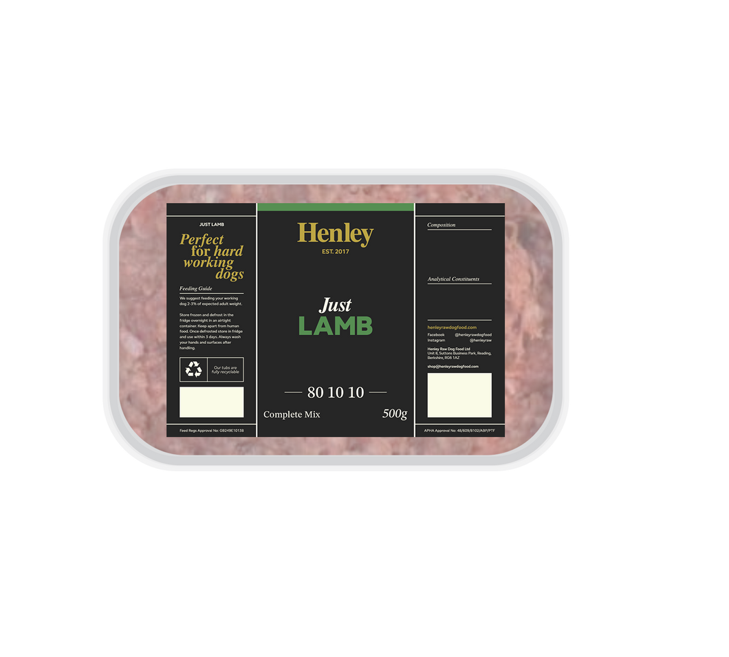 Just Lamb 80/10/10 500g
