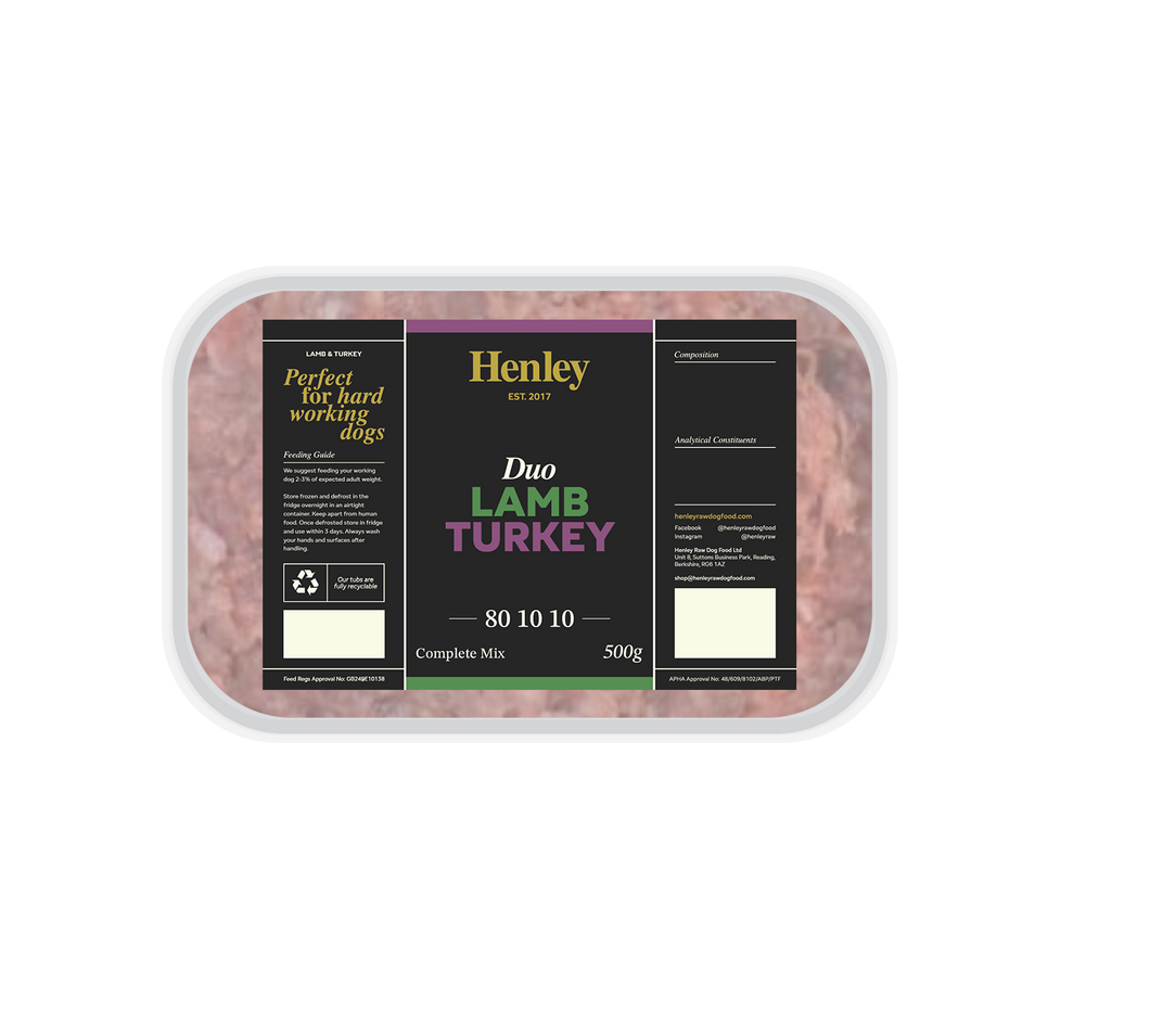 Duo Lamb & Turkey 80/10/10 500g