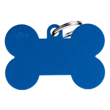 Load image into Gallery viewer, Basic XL Aluminum Blue Bone ID Tag
