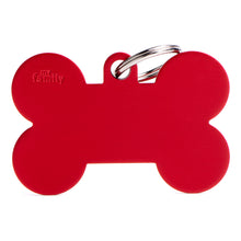 Load image into Gallery viewer, Basic XL Aluminum Red Bone ID Tag
