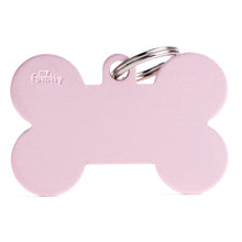 Load image into Gallery viewer, Basic XL Aluminum Pink Bone ID Tag
