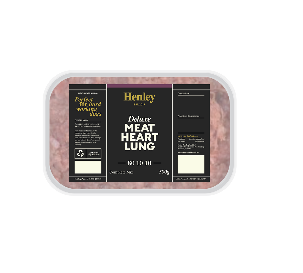 Deluxe Meat, Heart and Lung 80/10/10 500g