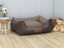 Load image into Gallery viewer, Minstead Orthopaedic Walled Dog Bed - Chocolate, Medium
