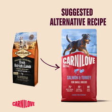 Load image into Gallery viewer, NEW ACTIVE SALMON &amp; TURKEY DOG FOOD FOR ADULT SMALL BREEDS
