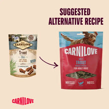 Load image into Gallery viewer, NEW TROUT ENRICHED WITH DILL SOFT DOG TREATS 200g
