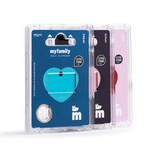 Load image into Gallery viewer, Basic Big Aluminum Grey Heart ID Tag
