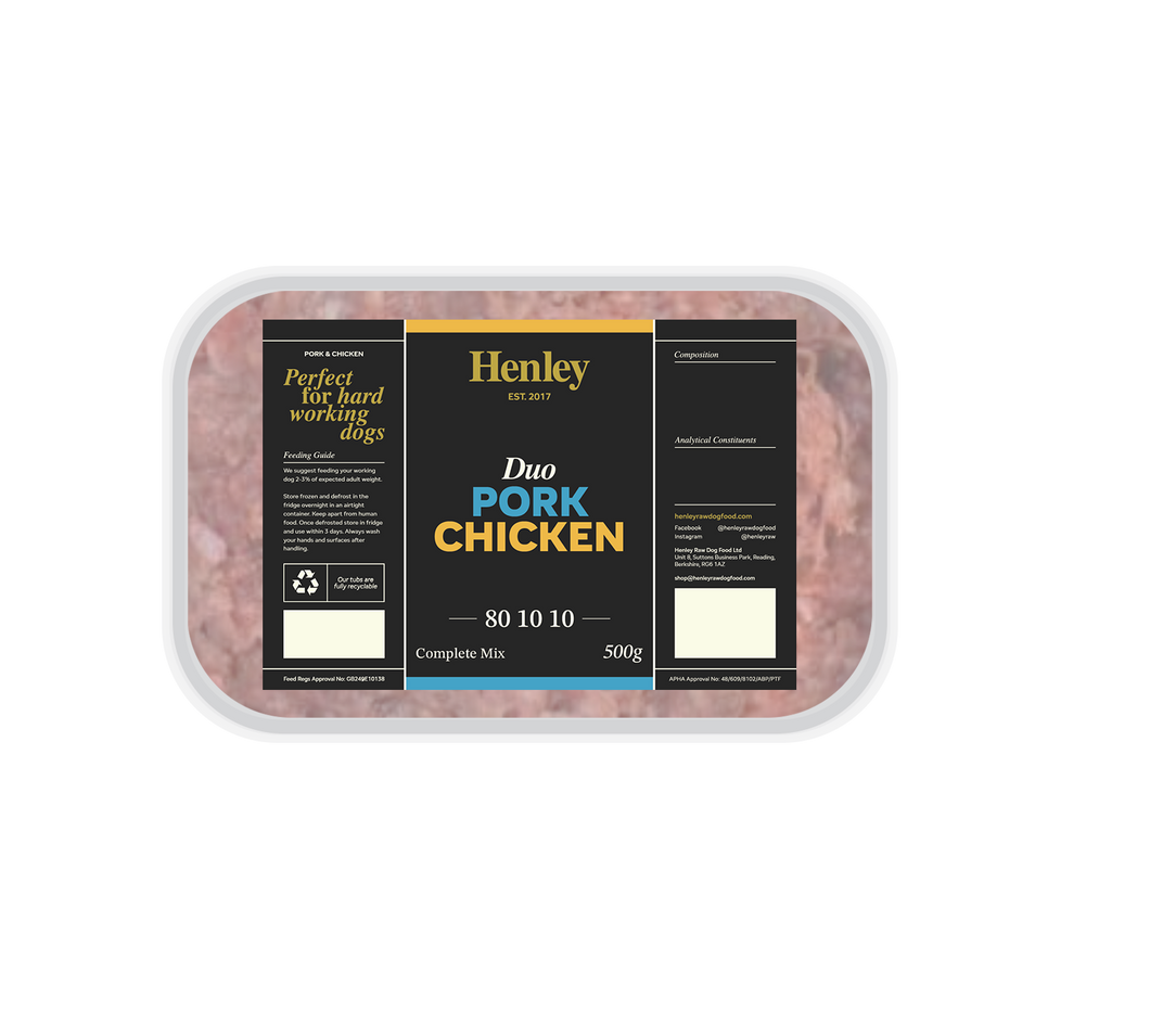 Duo Pork & Chicken 80/10/10 500g