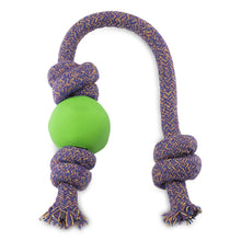 Load image into Gallery viewer, Beco Natural Rubber Ball On Rope Dog Toy - Green
