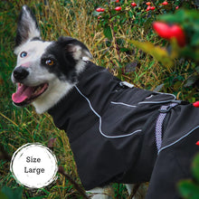 Load image into Gallery viewer, Rain Defender | Reflective Dog Coat | Black
